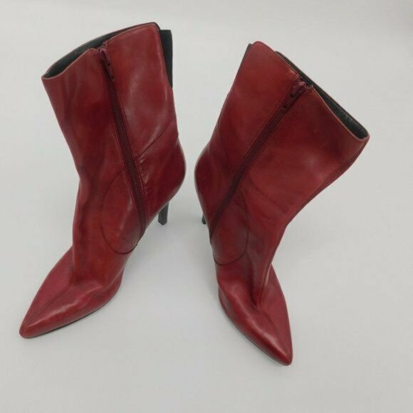 Nine West Red Ankle Boots - Picture 2 of 4